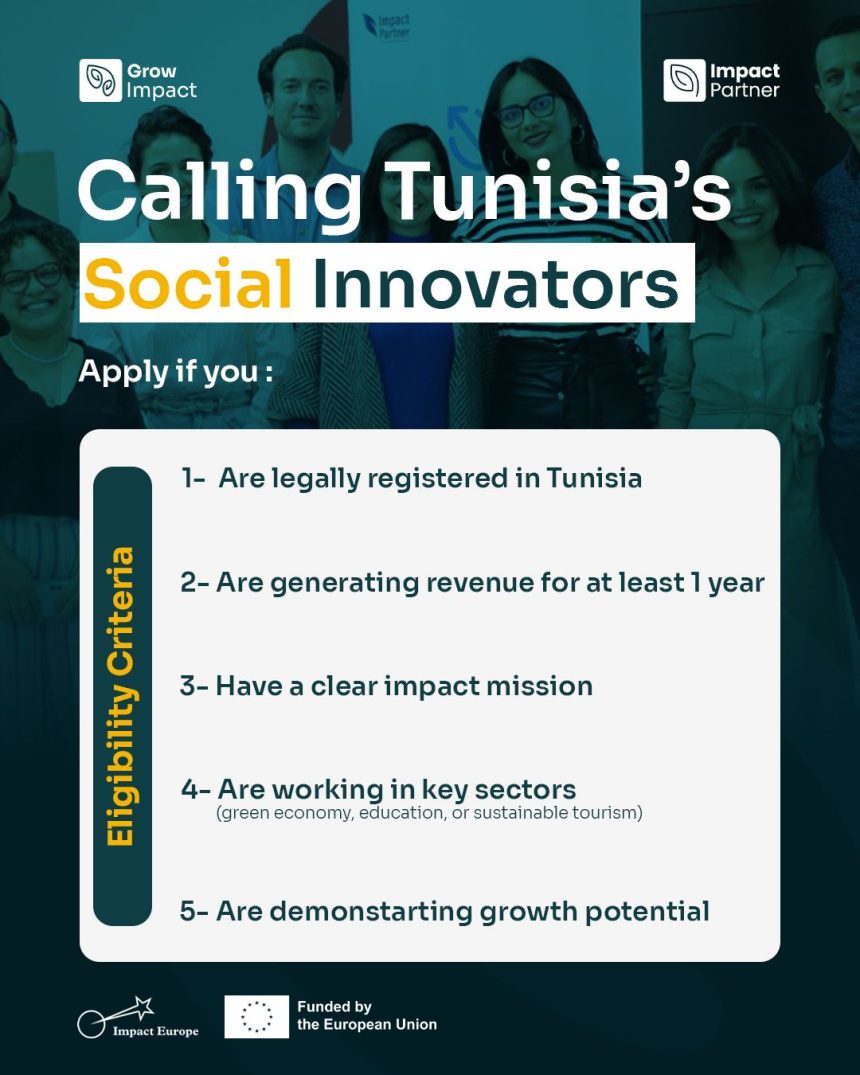Tunisia’s GrowImpact Program Opens Applications for Social Enterprises