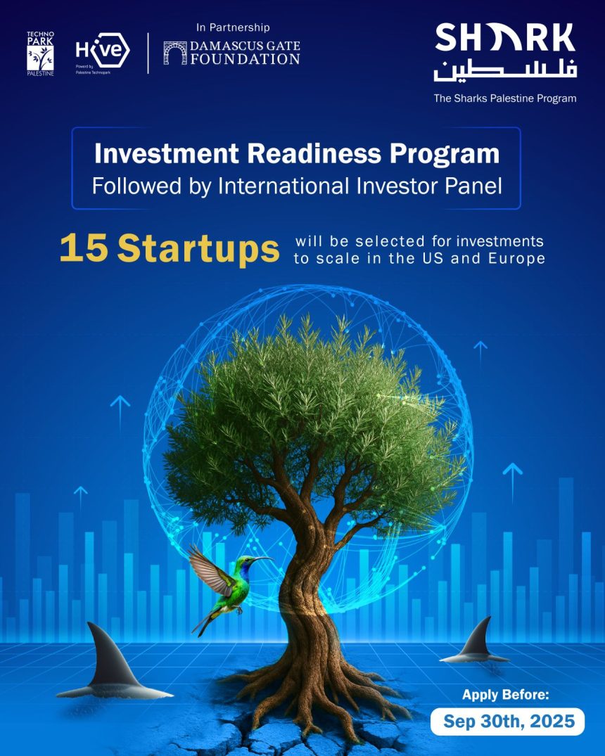 Palestinian Tech Startups Invited to Apply for The Sharks Global Investor Program