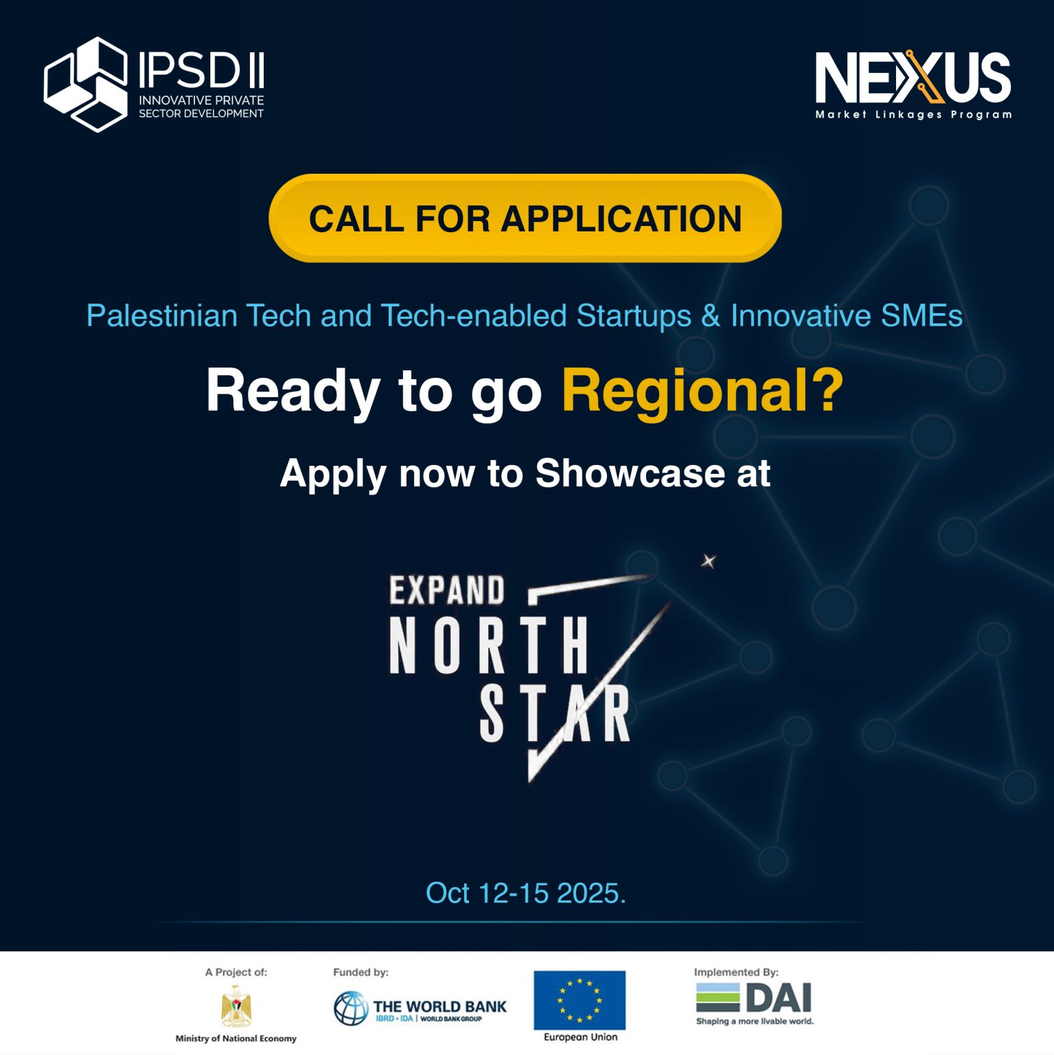 Palestinian Tech Startups Invited to Exhibit at Expand North Star Dubai 2025