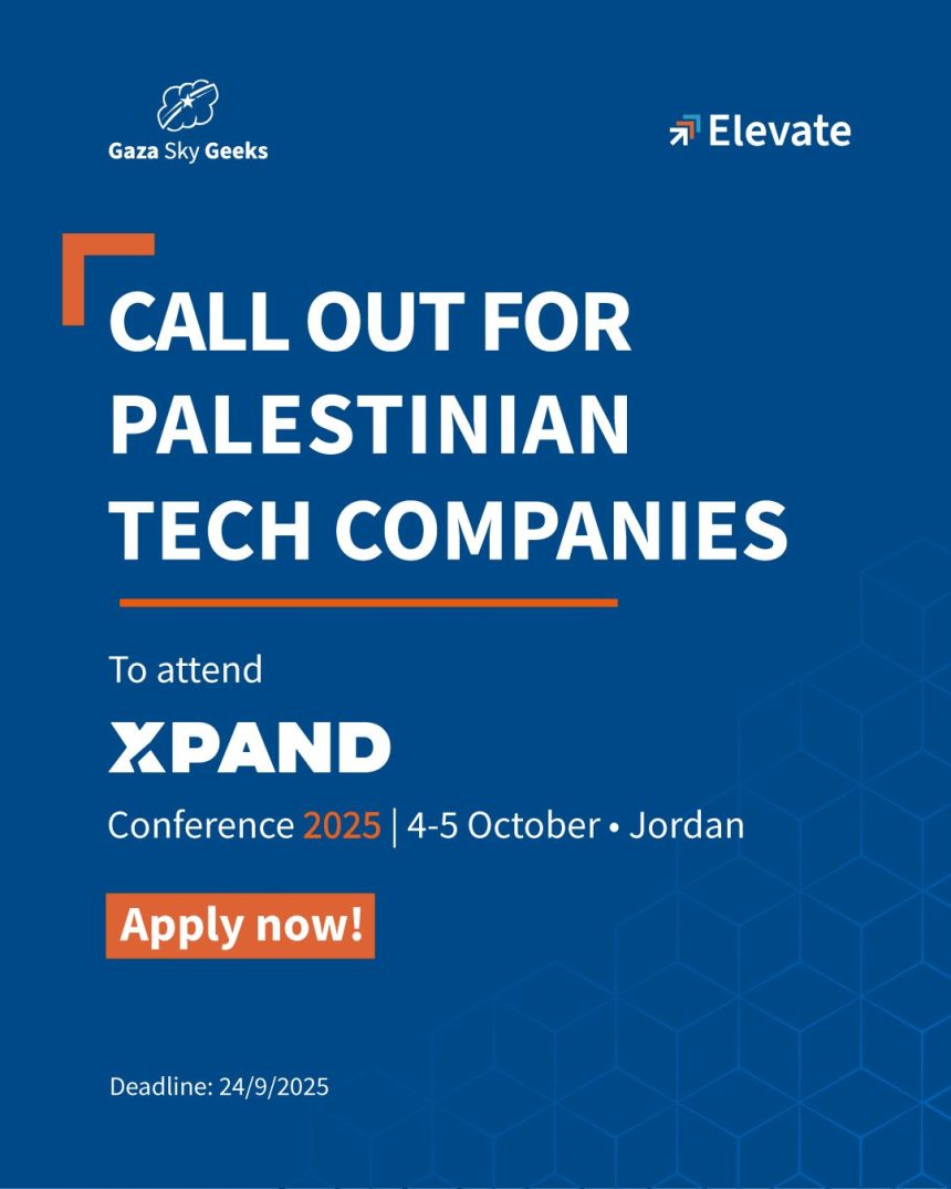 Gaza Sky Geeks Invites Palestinian Tech Companies To Apply For Xpand Conference 2025 Sponsorship