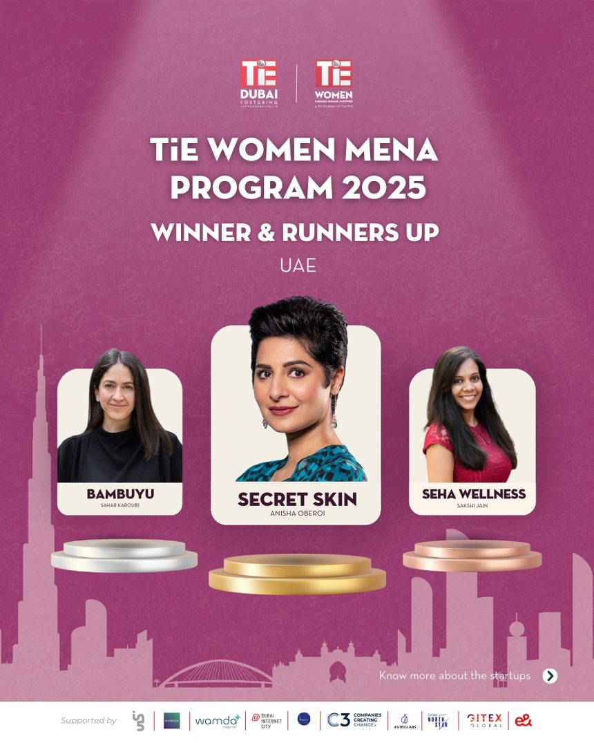 TiE Dubai Announces Winners Of The TiE Women 2025 UAE Track