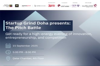 Startup Grind Doha to Host Pitch Battle Featuring 22 Startups At The Qatar Chamber