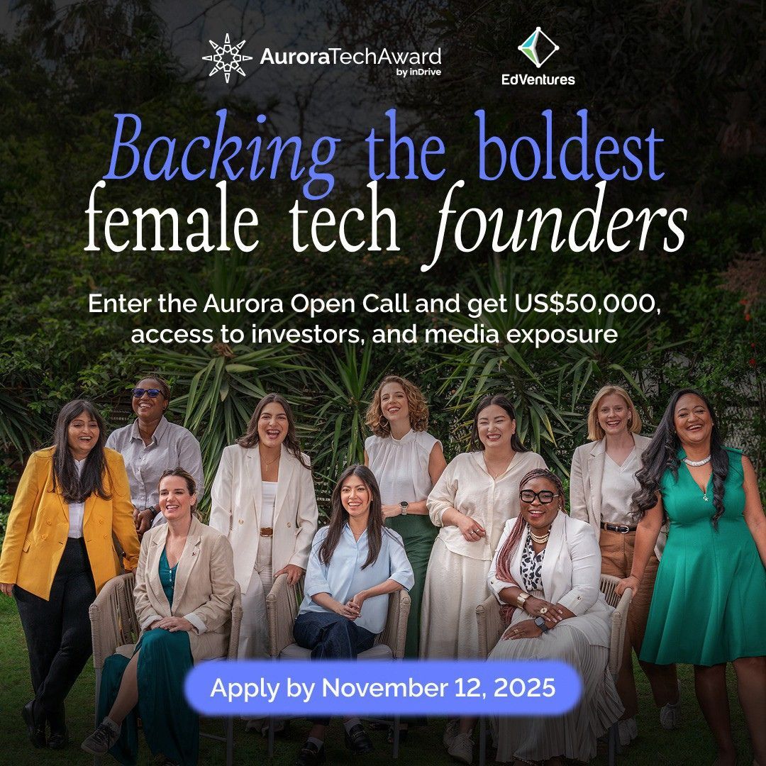 Apply Now For inDrive’s Aurora Tech Award For Female Founders