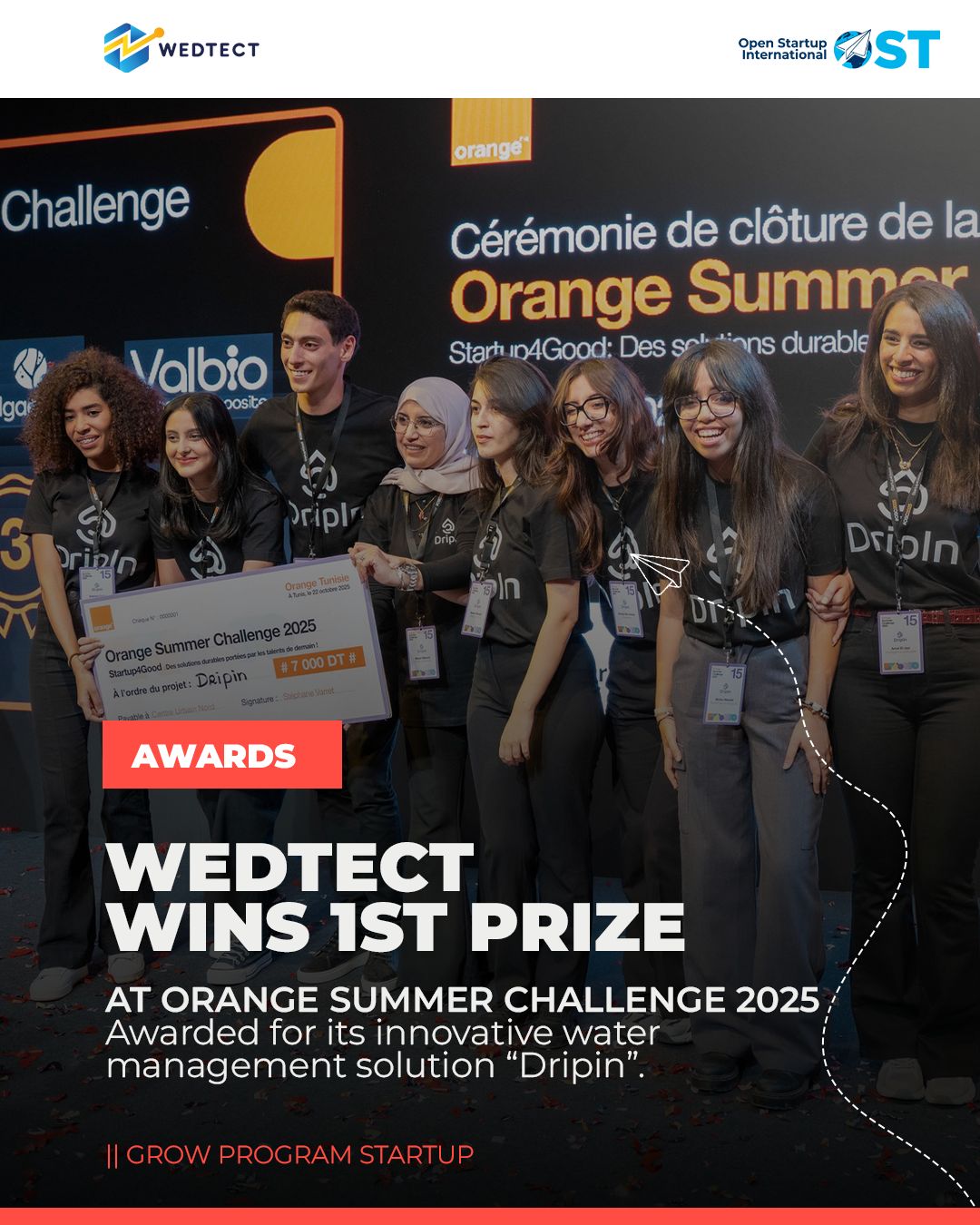 Tunisia’s WEDTECT Secures First Place at Orange Summer Challenge 2025