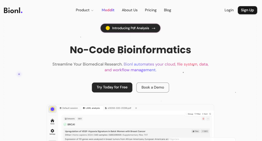 Alchemist Doha Invests In AI-Powered Bioinformatics Platform Bionl.ai