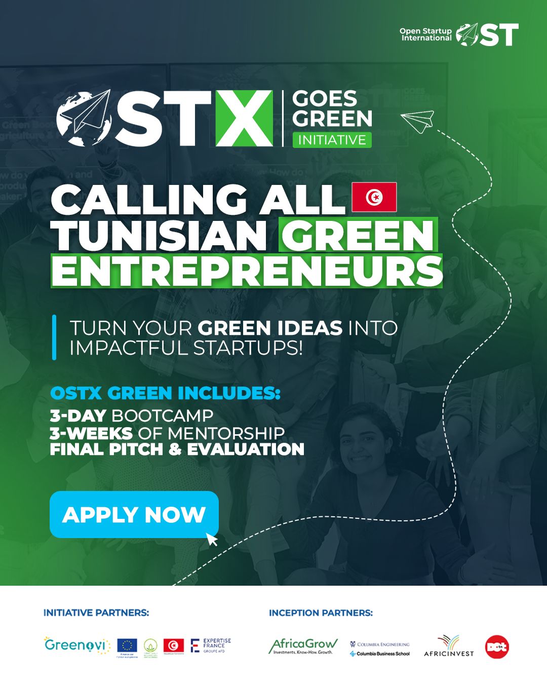 Tunisian Entrepreneurs With Green Ideas Invited To Join The OSTX Green Program