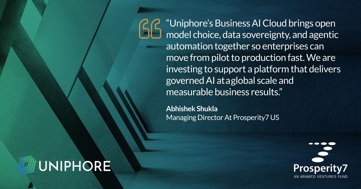 Saudi’s Prosperity7 Ventures Backs Global AI Leader Uniphore In 0M Round