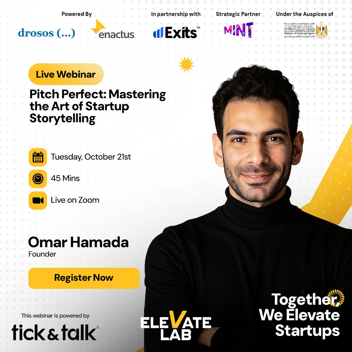 Elevate Lab To Host Pitch Perfect Webinar On Startup Storytelling For Early-Stage Founders