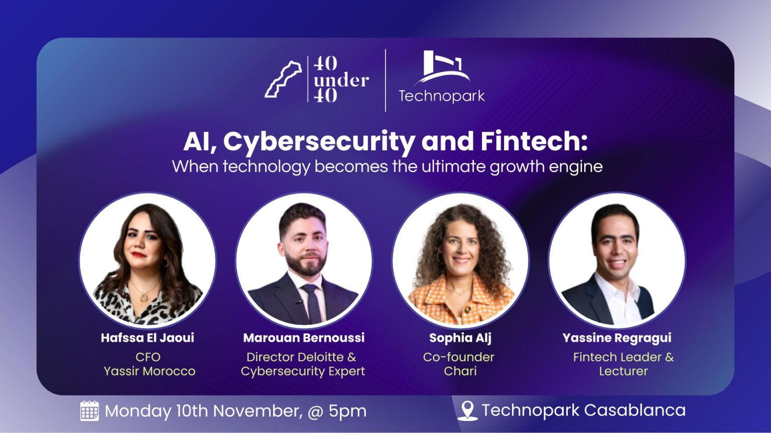 Morocco’s 40 Under 40 To Host Panel On AI, Cybersecurity, And Fintech In Casablanca
