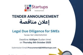 249Startups Opens Tender For Legal Due Diligence Services In Sudan
