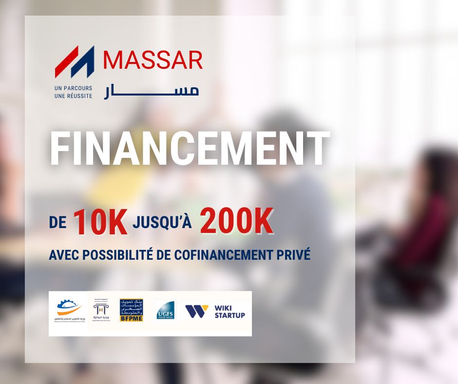 Tunisian Startups Invited To Apply For The MASSAR Funding & Support Program