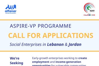 Lebanon And Jordan Social Enterprises Invited To Apply For Alfanar’s Aspire-VP Program
