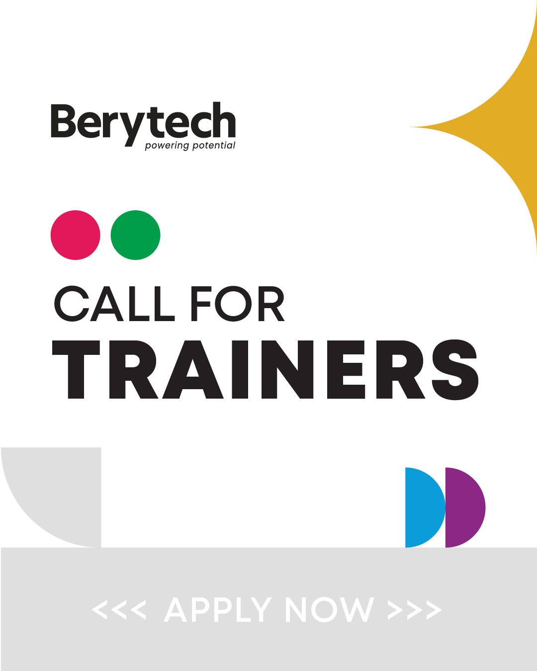 Apply To Be A Green Trainer/Expert For Cluster Elevate 3.0