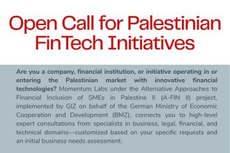 Apply Now For GIZ And Momentum Labs’ Palestinian FinTech Support Program