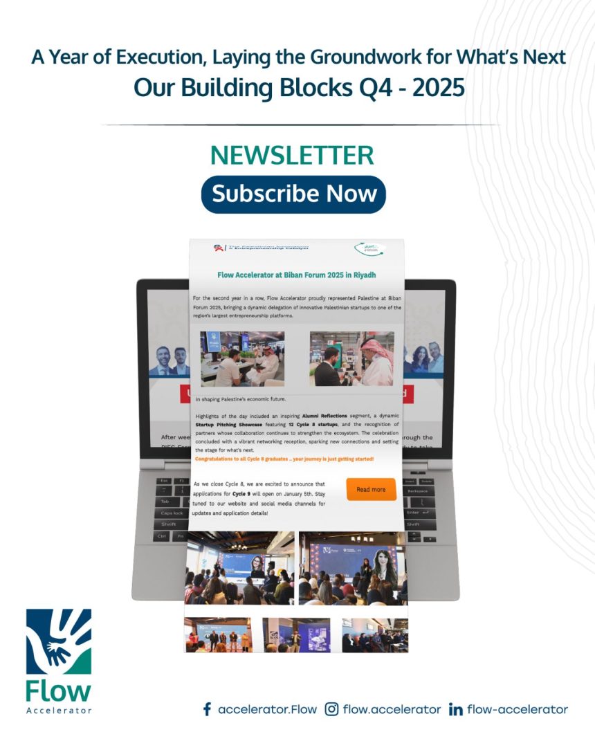 Palestine’s Flow Accelerator Facilitates .3 Million In Funding, Expands To Saudi Market, And Champions Green Economy In 2025 Report