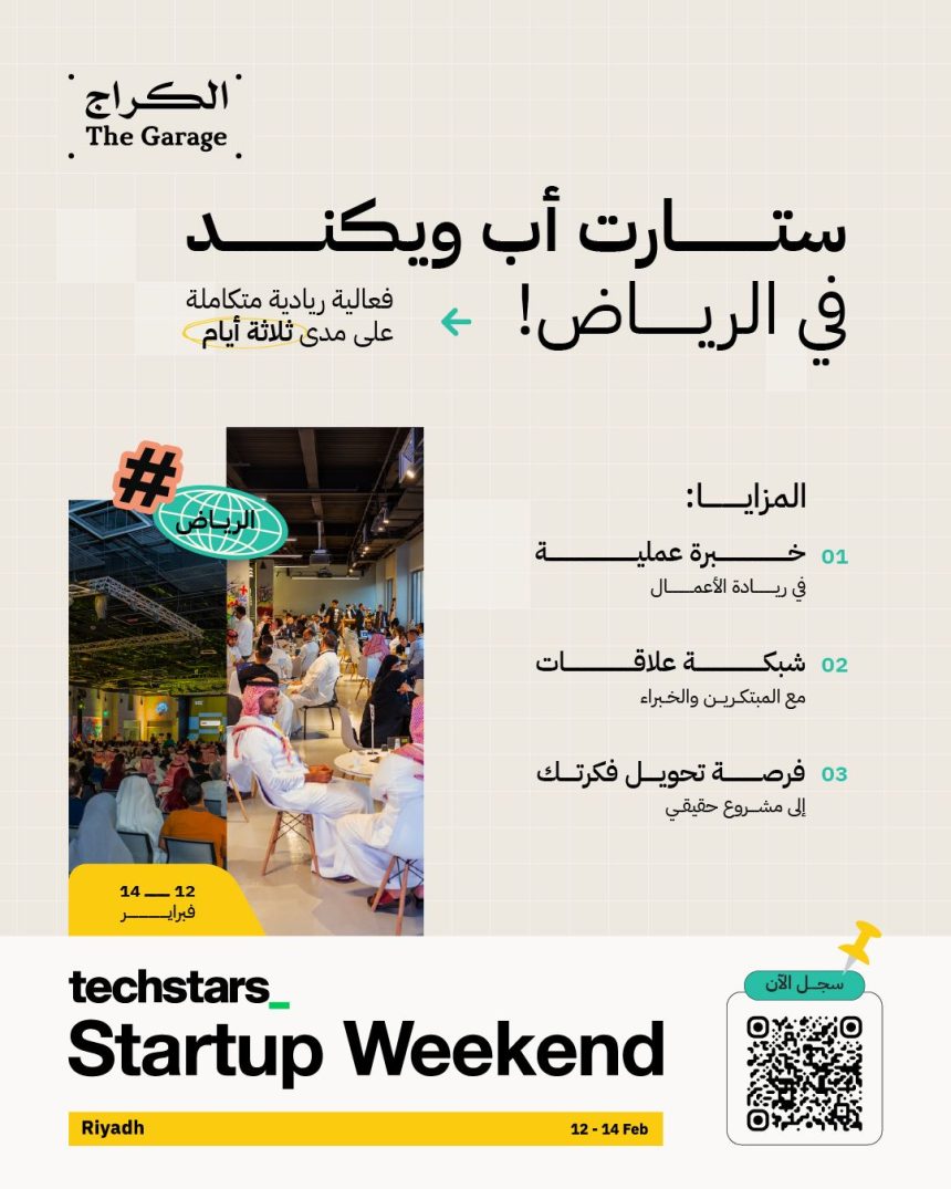 Apply Now For Techstars Startup Weekend Riyadh At The Garage