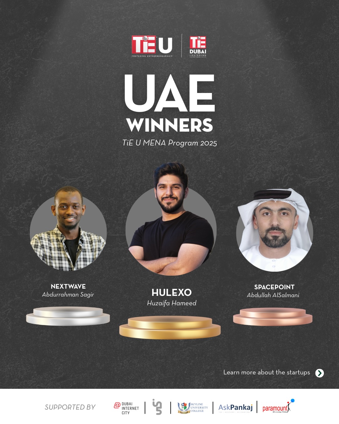 TiE U MENA Program Announces Winners Fostering Student Innovation in UAE