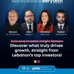 Berytech To Host Exclusive Meet The Sharks Investor Session In Beirut This December