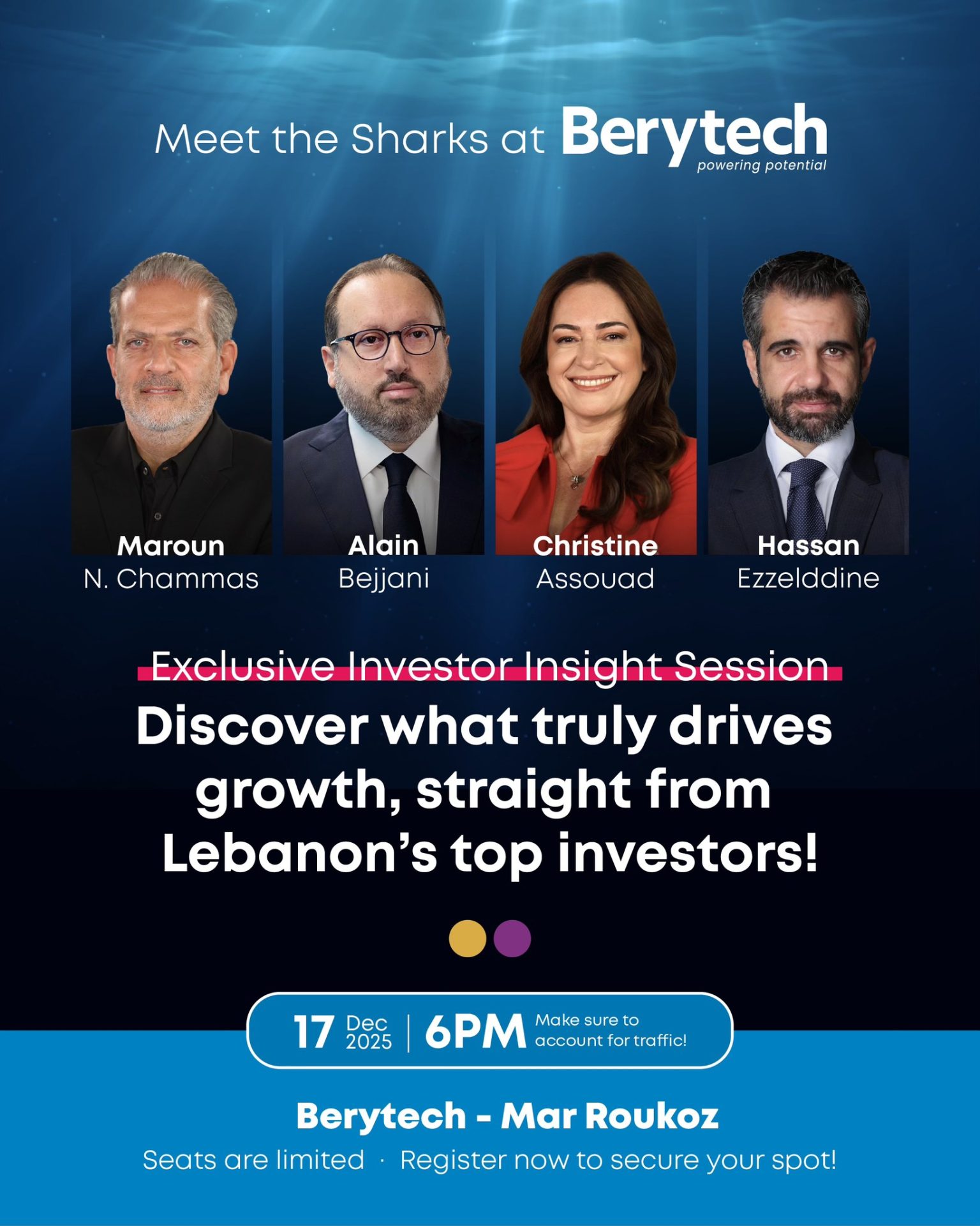 Berytech To Host Exclusive Meet The Sharks Investor Session In Beirut This December