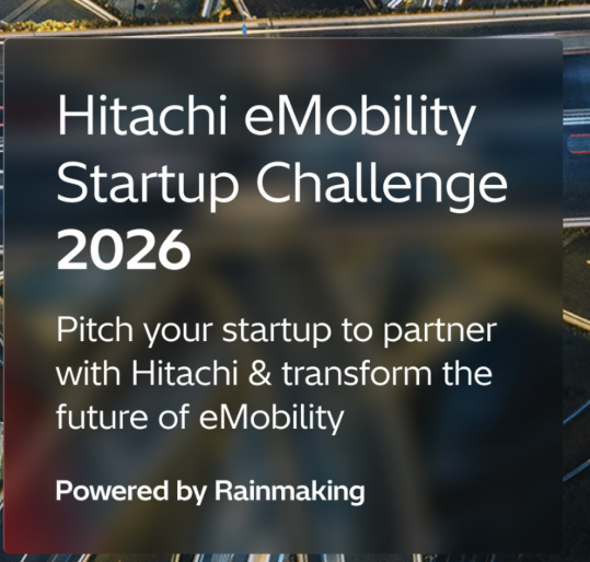 Apply Now For Hitachi’s eMobility Startup Challenge 2026