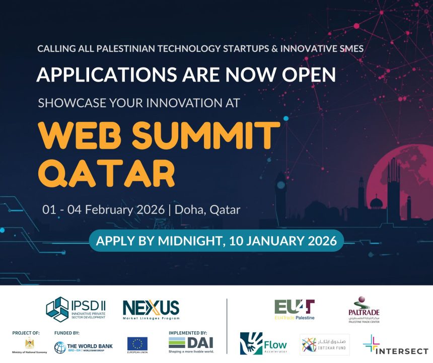Palestinian Startups Invited To Join The Pavilion At Web Summit Qatar 2026