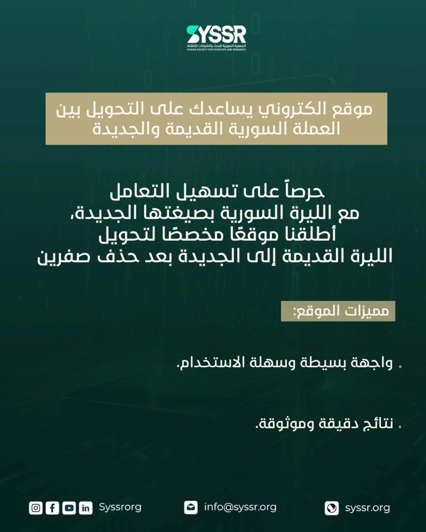 SySSR Launches Digital Tool To Simplify New Currency Conversion