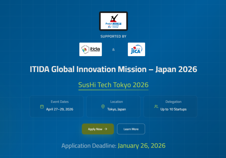Apply Now For ITIDA & JICA’s Global Innovation Mission To Japan 2026