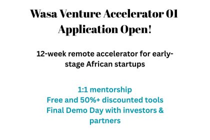 Apply Now For WaSa Venture Accelerator Program Cohort 01