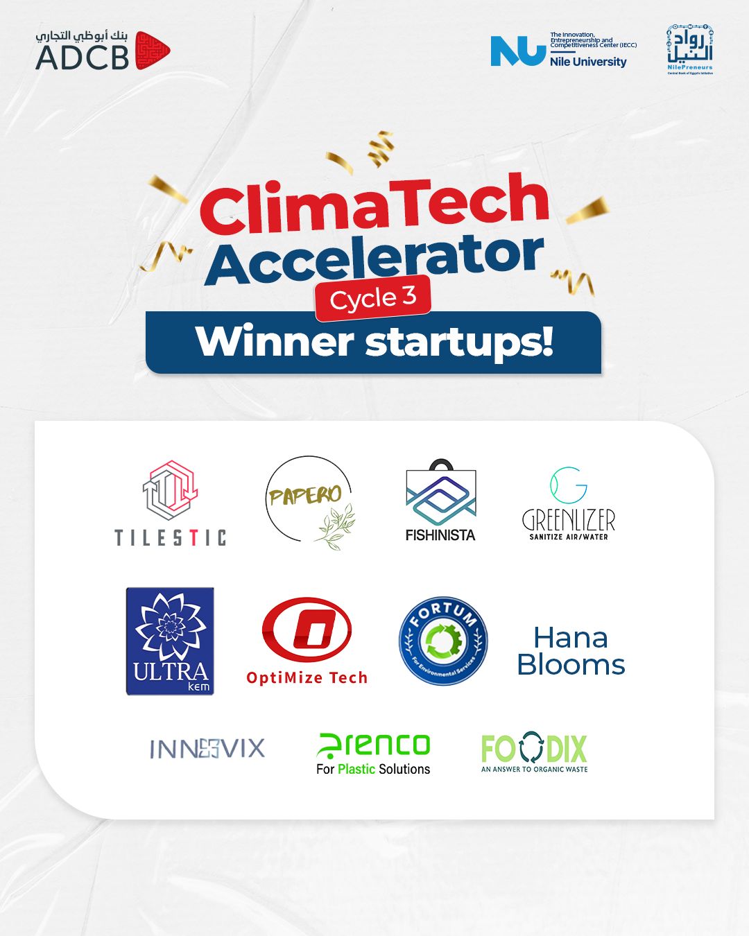 Egypt’s NilePreneurs Selects Top 10 Startups For ClimaTech Accelerator Cycle 3