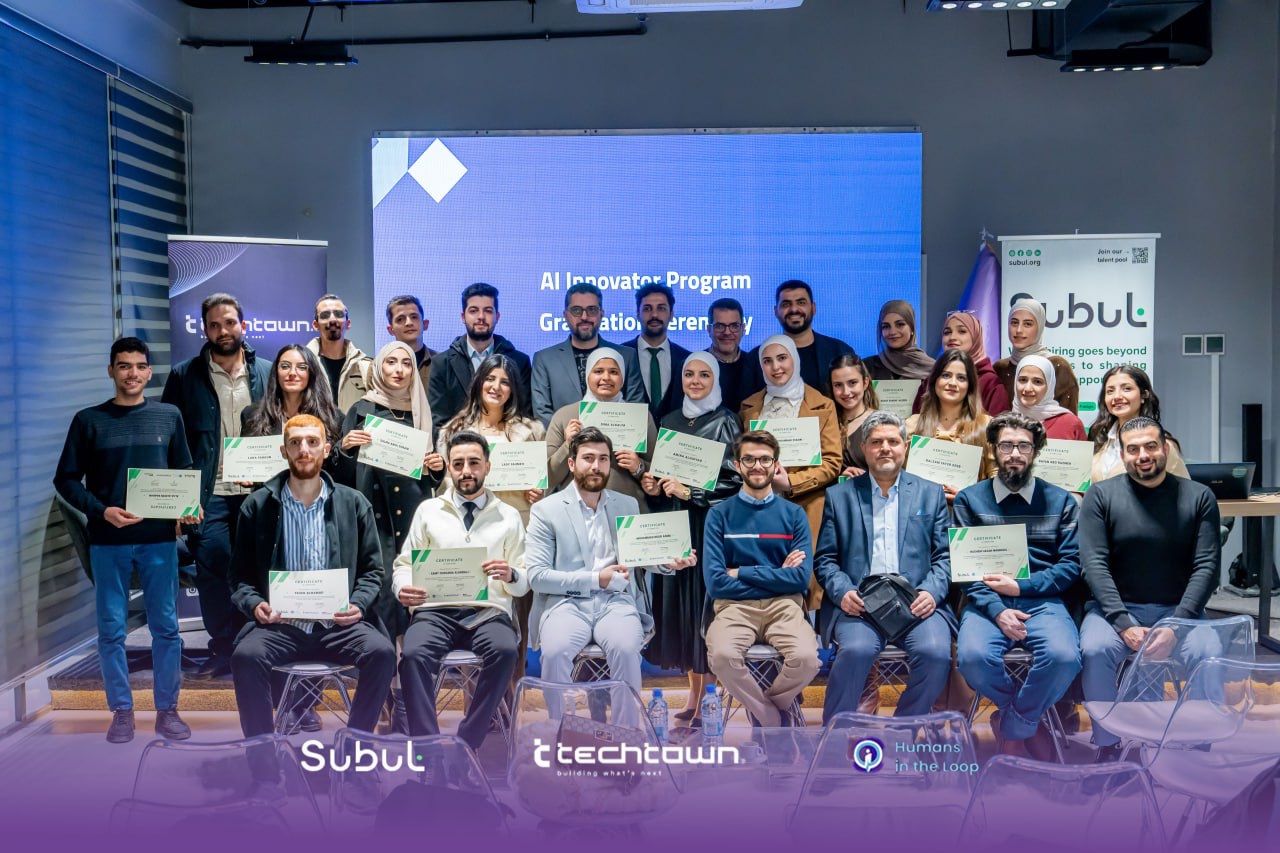 Techtown Graduates First Artificial Intelligence Cohort In Partnership With Subul in Syria