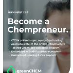 Apply Now For The GreenCHEM Innovate! Call For Chempreneurs Worldwide