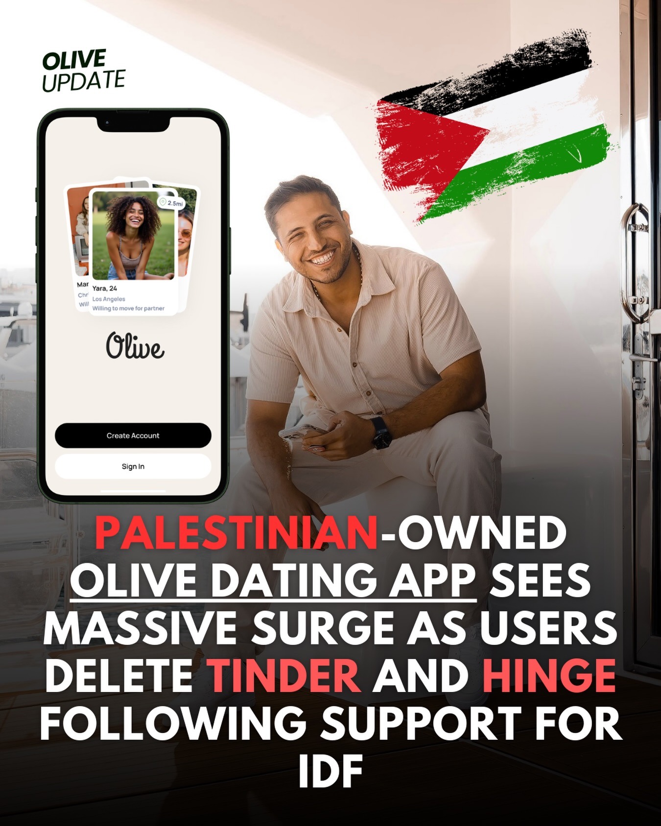 Palestine’s Olive App Sees Valentine’s Day Surge As Users Pivot From Mainstream Platforms