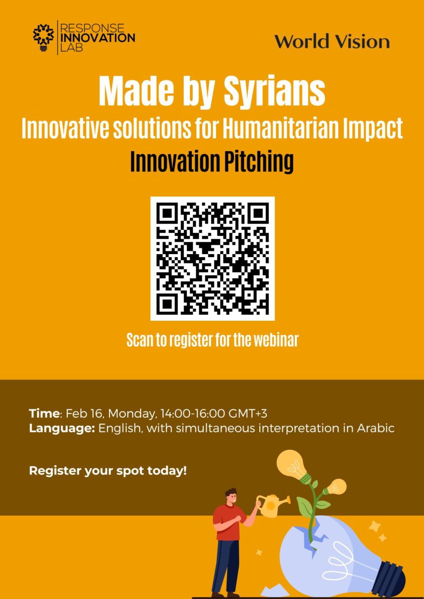 Response Innovation Lab Unveils Made By Syrians Initiative To Bridge Humanitarian Gaps