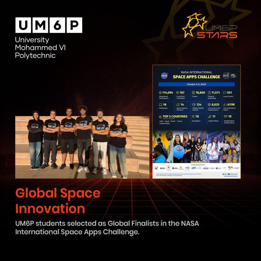 UM6P Students Named Global Finalists in NASA Space Apps Challenge