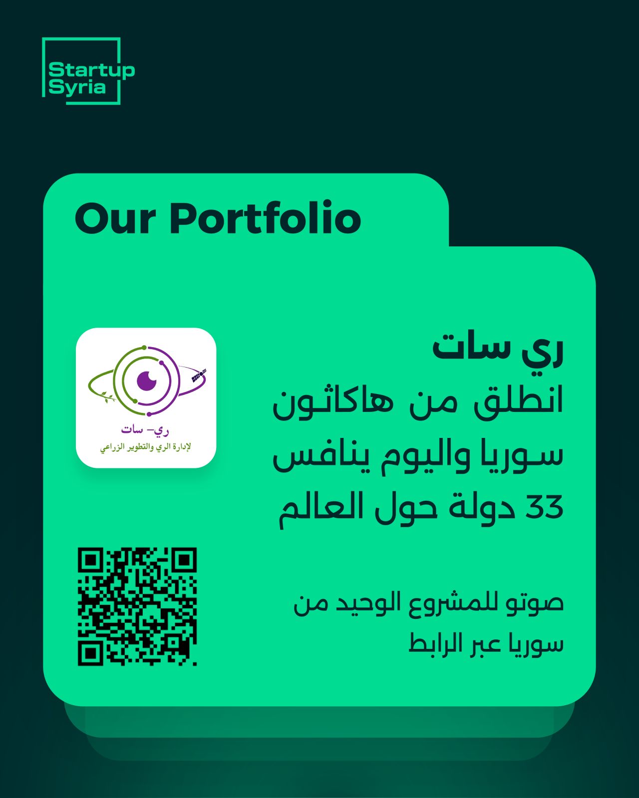 Syria’s Ray-Sat Advances to Global Finals of Ma’a Impact Innovation Prize