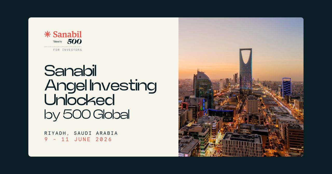 Angel Investors Invited To Join Sanabil Angel Investing Unlocked By 500 Global