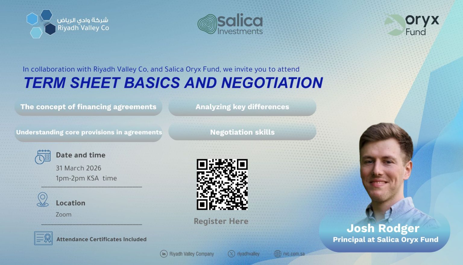 Term Sheet Basics And Negotiation 2026 Set To Empower MENA Founders Online This March