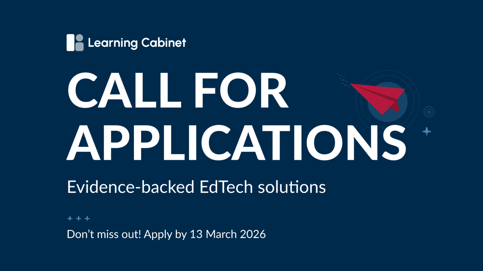 Apply Now For UNICEF’s Learning Cabinet EdTech Program