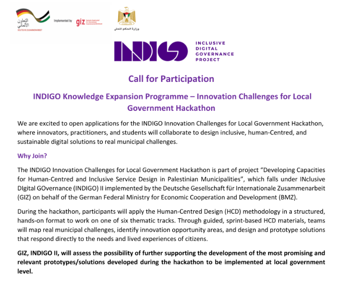 Innovators and Students Invited to Join INDIGO Innovation Challenges for Local Government Hackathon