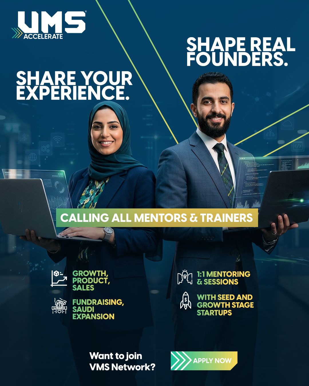 Shape Real Founders: Join Value Makers Studio (VMS) As A Mentor Or Trainer