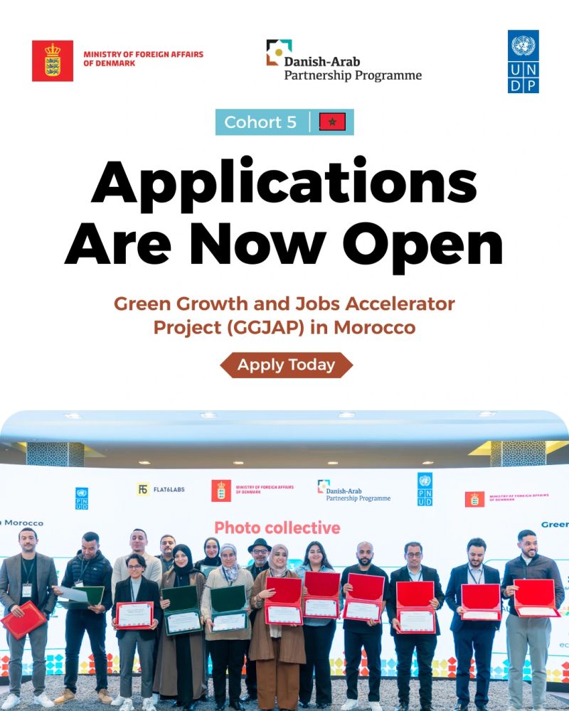 Apply Now For The 5th Cohort Of The Green Growth And Jobs Accelerator Project In Morocco