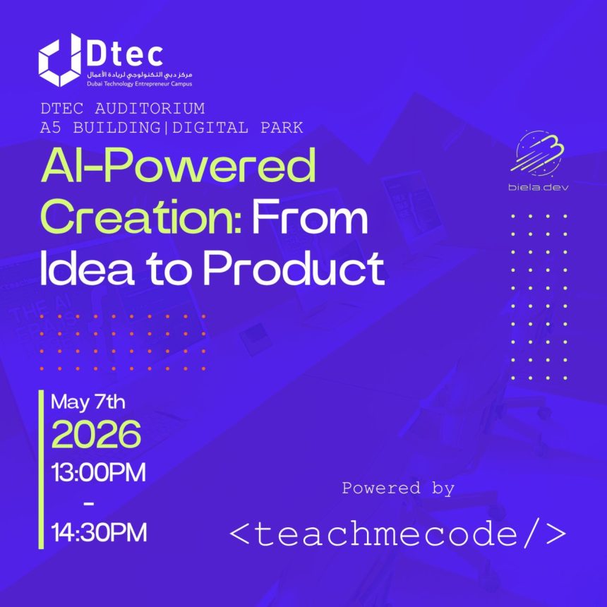AI-Powered Creation Workshop 2026 Set For Dubai Silicon Oasis This May