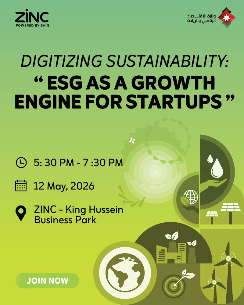 Digitizing Sustainability: ESG As A Growth Engine For Startups 2026 Set For Amman This May