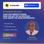 Flat6Labs Open House 2026: The Art Of UX Writing Masterclass Set For Giza This May