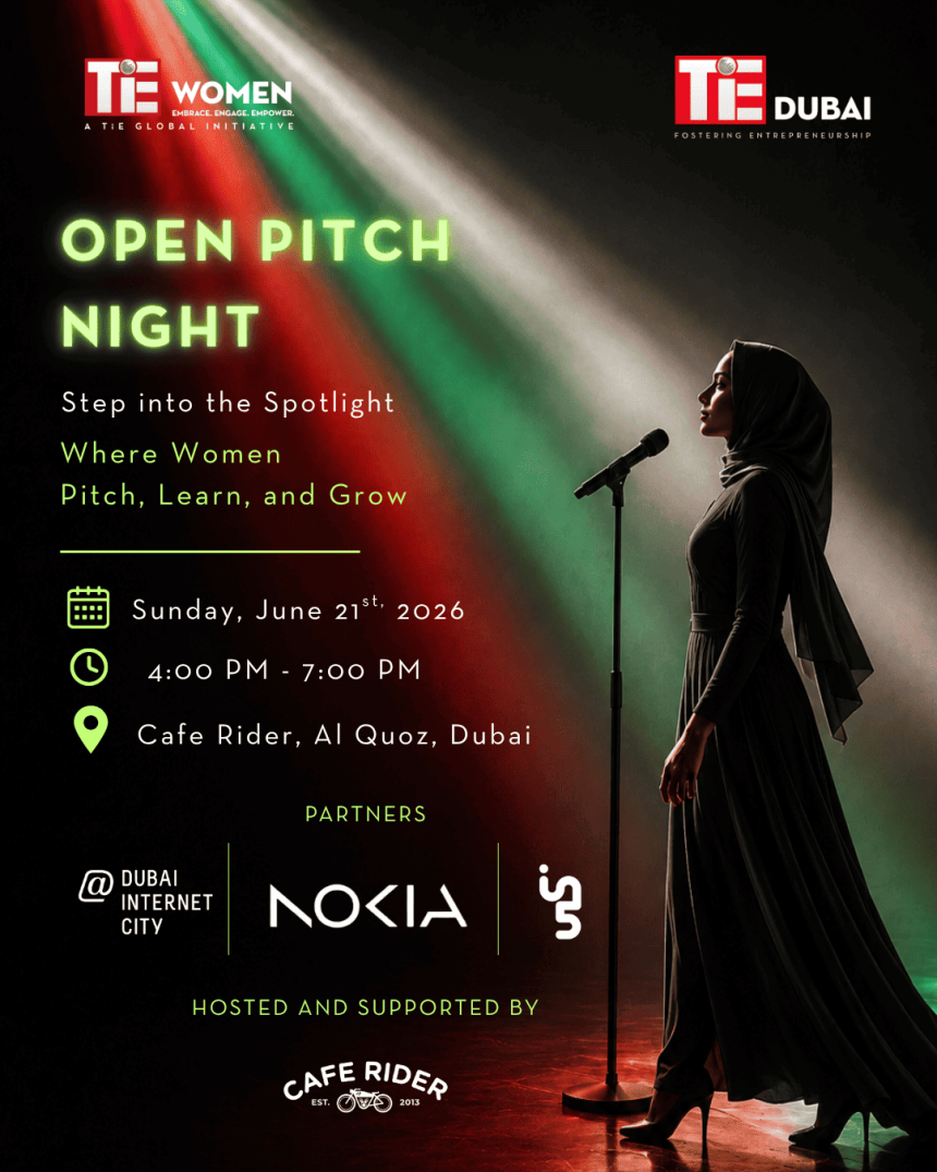 TiE Women Open Pitch Night 2026 Set To Empower Female Founders In Dubai This June