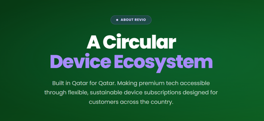 Revio Tapped for Qatar Development Bank’s Fintech Hub, Validating its Circular Economy Model