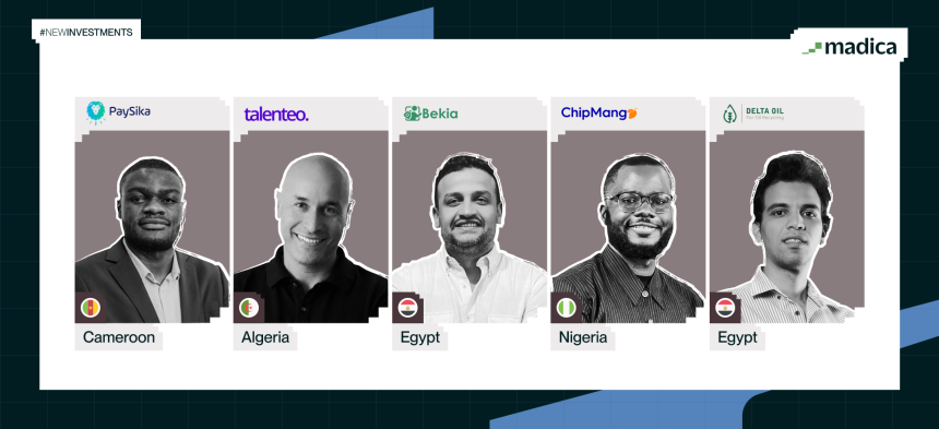 Madica Backs Five Startups in Algeria and Egypt With up to 0K Each