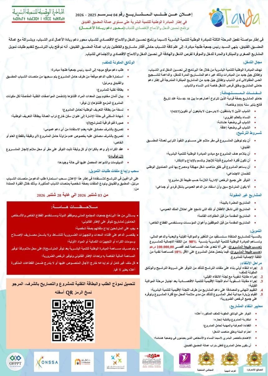 M’diq-Fnideq Launches Funding Opportunity for Youth Entrepreneurship Projects in Morocco